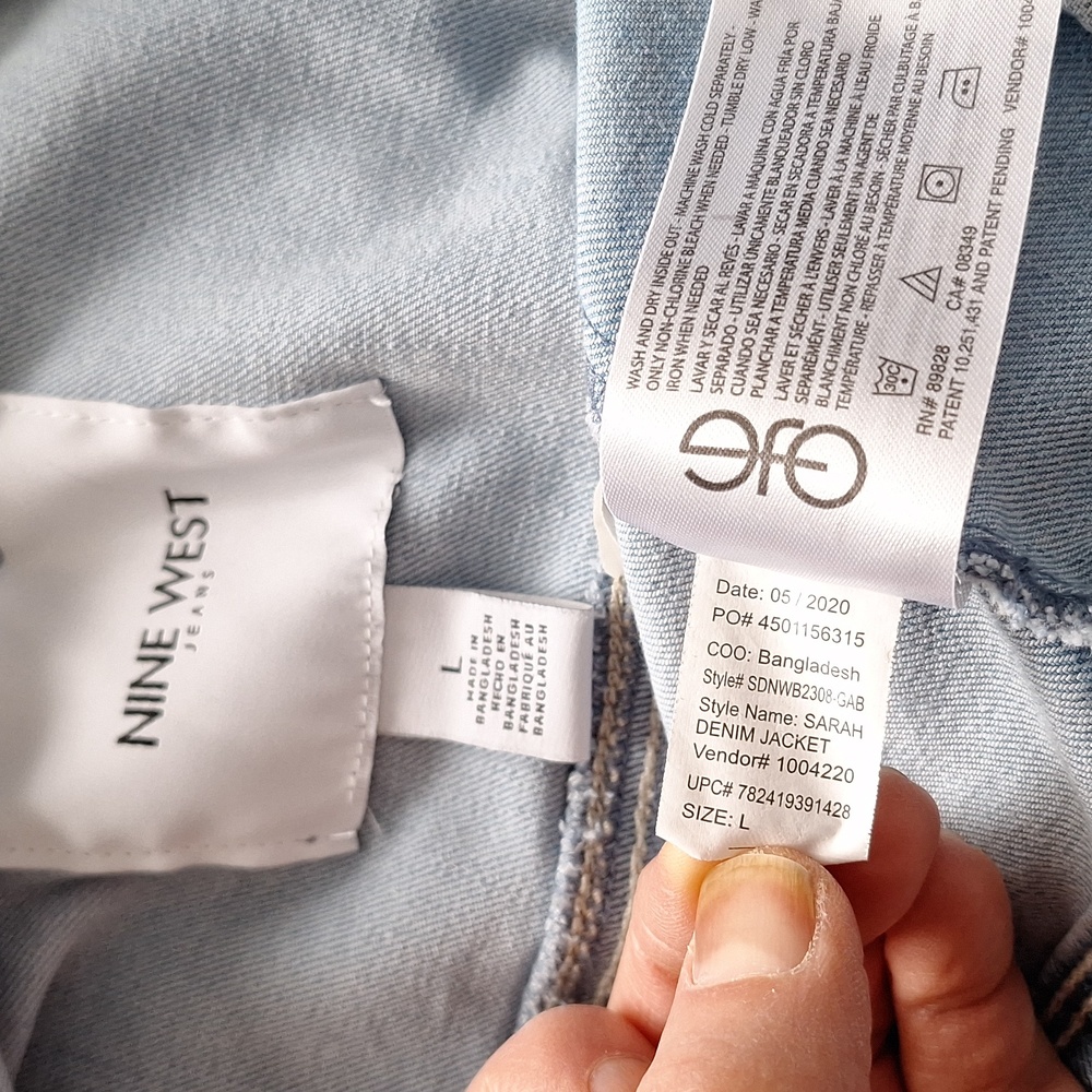[L] Ruff edge Jean Jacket - Picture 4 of 7